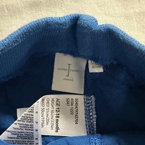 Jasper Conran - Cozy Quilted Kids Joggers in Blue - Picture 4 of 4